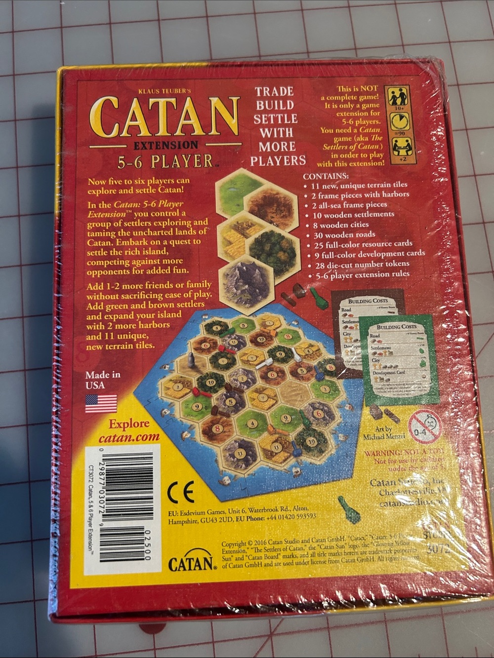 Catan Extension 5-6 Player – Red/Yellow Expansion - Picture 2 of 2
